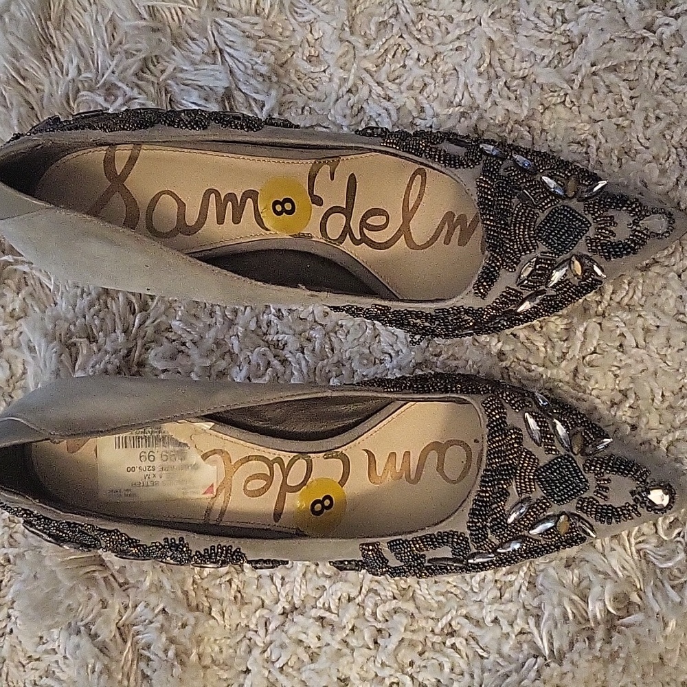 Sam Edelman Gray Stilleto Heels Size 8